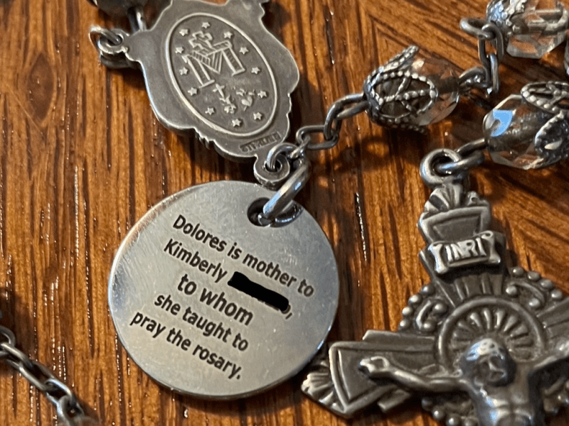 Rosary ID tags are links to&nbsp;past