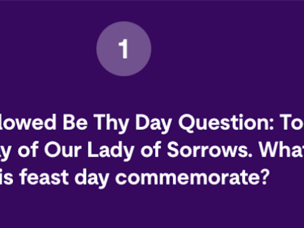Hallow app’s ‘Our Lady of Sorrows’&nbsp;Quiz